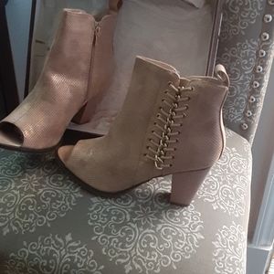 NWB Rose Gold Camila Booties